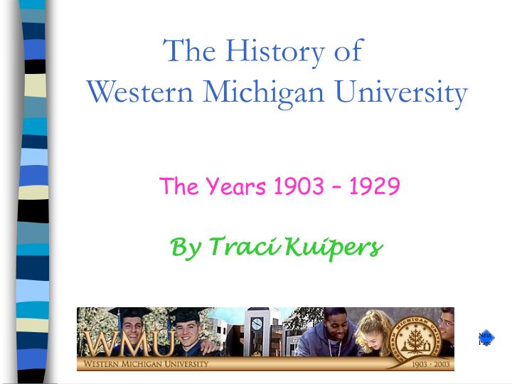 the history of western michigan university