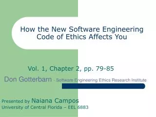 How the New Software Engineering Code of Ethics Affects You