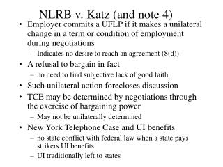 NLRB v. Katz (and note 4)