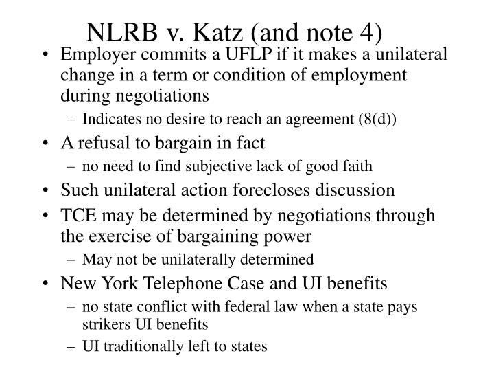 nlrb v katz and note 4