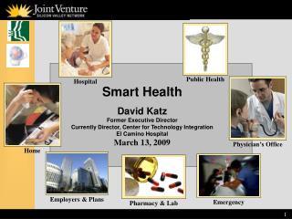 Smart Health David Katz Former Executive Director Currently Director, Center for Technology Integration El Camino Hospit