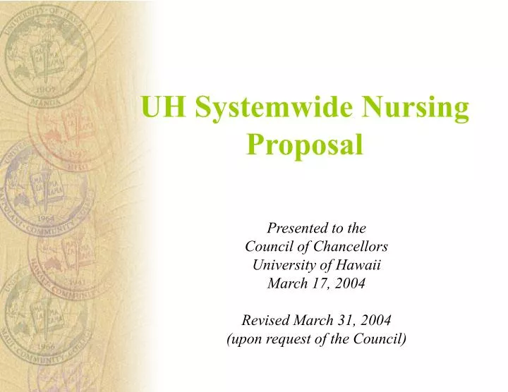 uh systemwide nursing proposal
