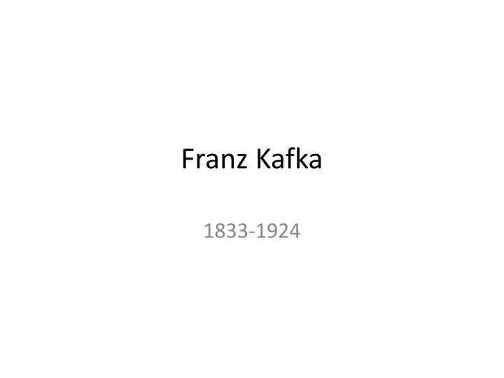 franz kafka