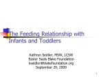 The Feeding Relationship with Infants and Toddlers