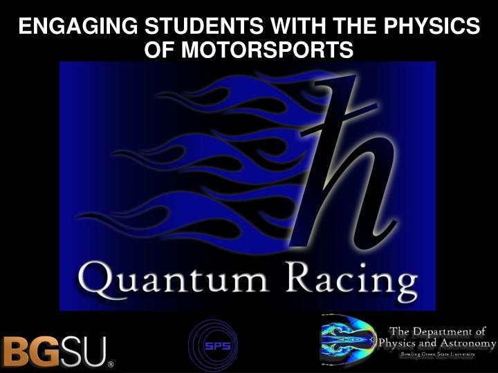 engaging students with the physics of motorsports