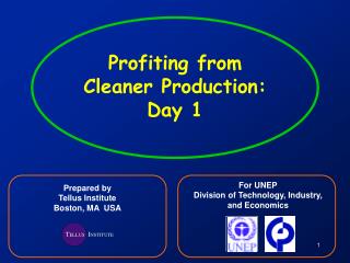 Profiting from Cleaner Production: Day 1