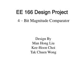 EE 166 Design Project
