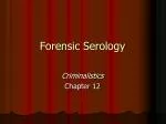 Forensic Serology - slide 1
