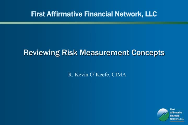 reviewing risk measurement concepts