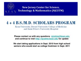 Please contact us with any questions njcstme@kean.edu and continue to visit http://njcstme.kean.edu for update