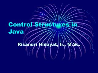 Control Structures in Java