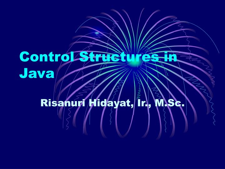control structures in java
