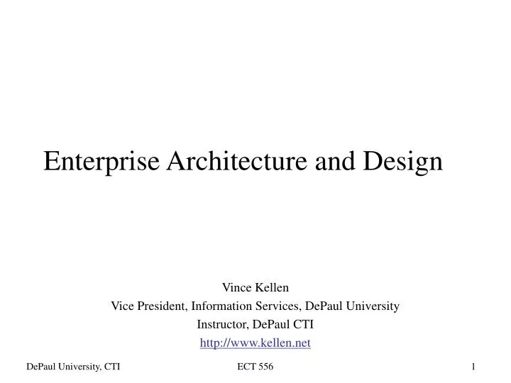 enterprise architecture and design
