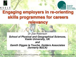 Engaging employers in re-orienting skills programmes for careers relevancy