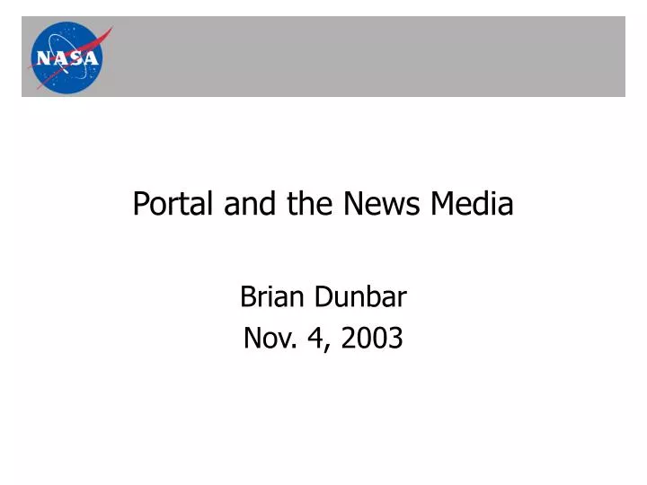 portal and the news media