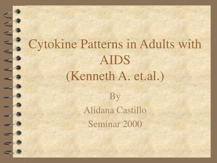 cytokine patterns in adults with aids kenneth a et al