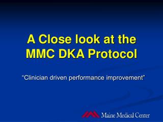 A Close look at the MMC DKA Protocol