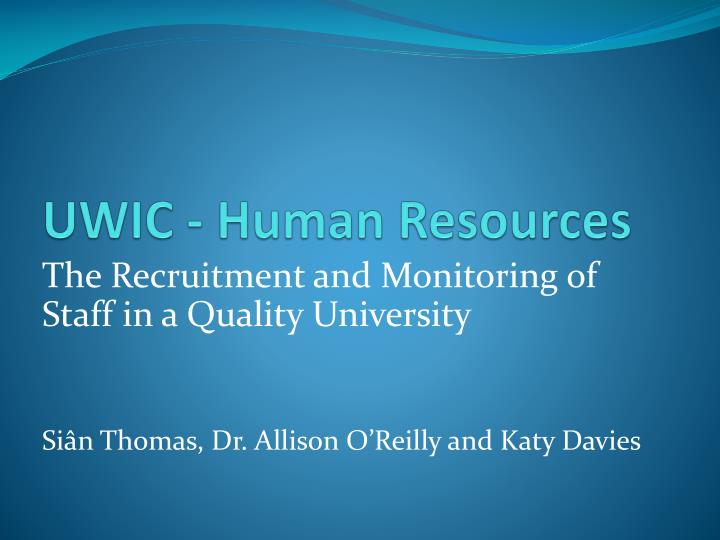 uwic human resources