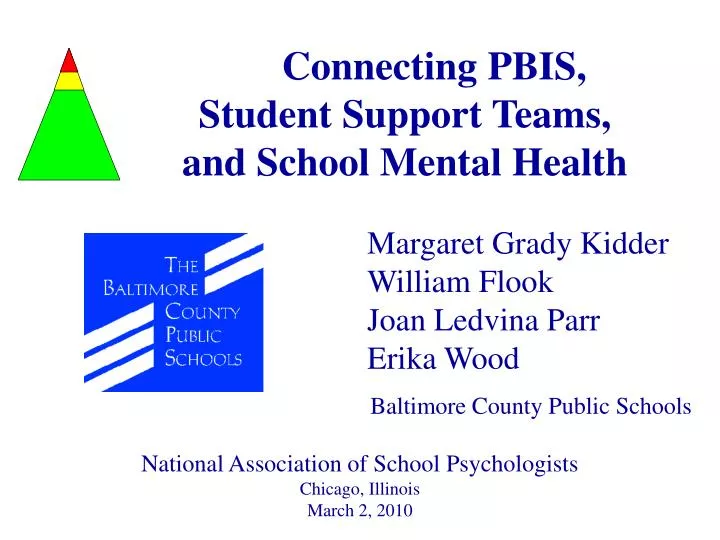 connecting pbis student support teams and school mental health