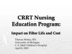 CRRT Nursing Education Program: - slide 1