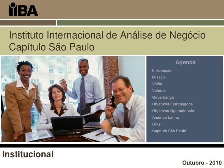 instituto internacional de an lise de neg cio cap tulo s o paulo