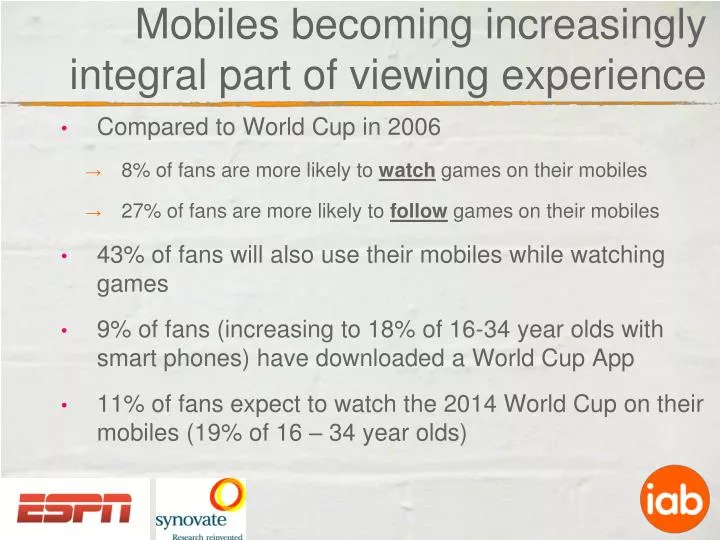 mobiles becoming increasingly integral part of viewing experience