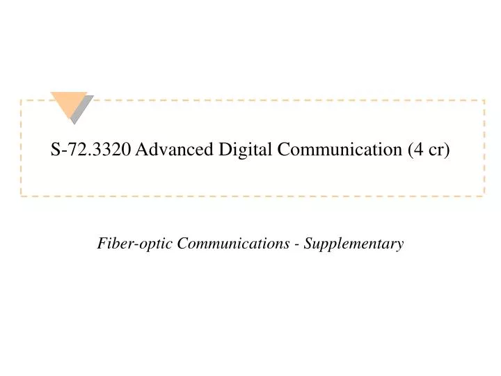 s 72 3320 advanced digital communication 4 cr
