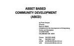ASSET BASED COMMUNITY DEVELOPMENT (ABCD) - slide 1