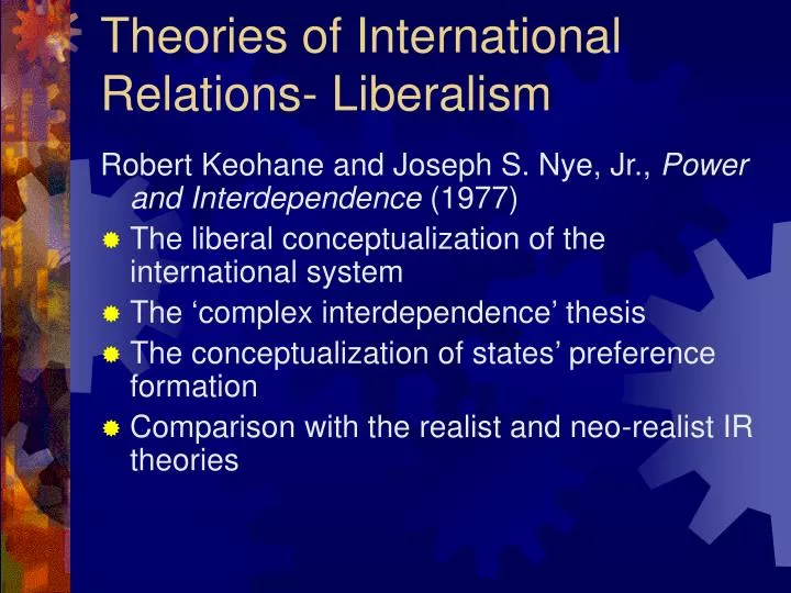 theories of international relations liberalism