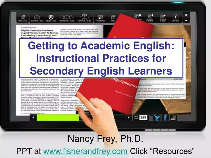 getting to academic english instructional practices for secondary english learners