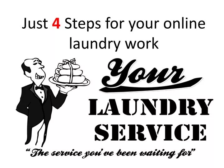 just 4 steps for your online laundry work