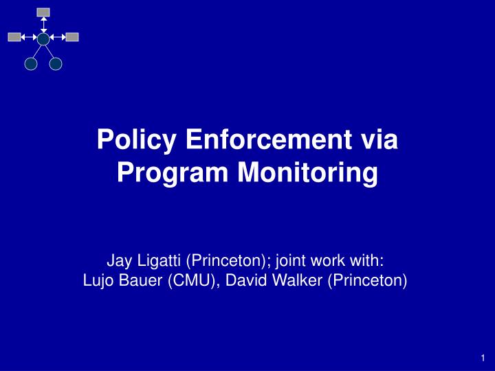 policy enforcement via program monitoring