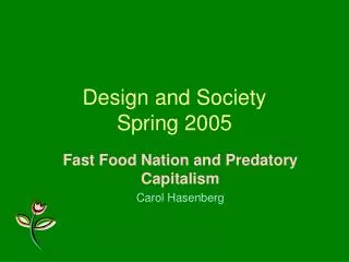 Design and Society Spring 2005