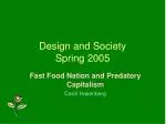 Design and Society Spring 2005