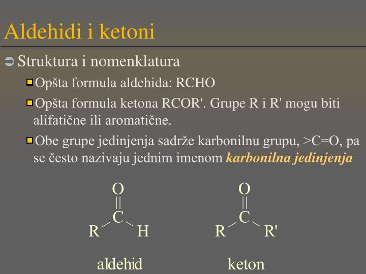 aldehidi i ketoni