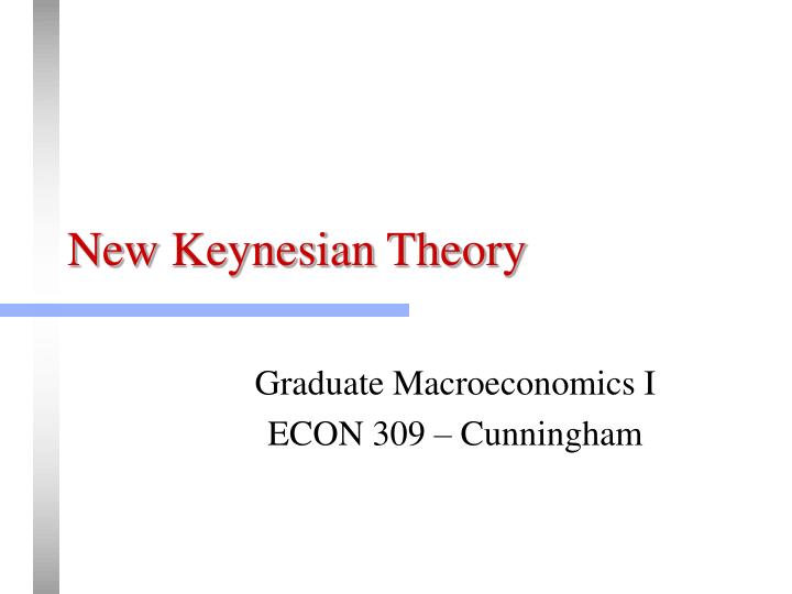 new keynesian theory