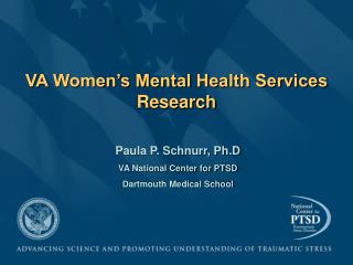 VA Women’s Mental Health Services Research