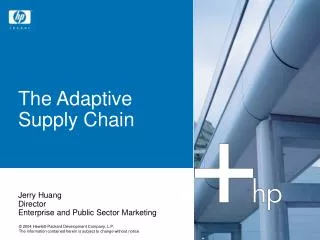 The Adaptive Supply Chain
