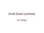 Arndt-Eistert synthesis - slide 1