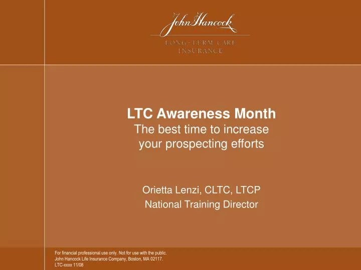 ltc awareness month the best time to increase your prospecting efforts