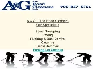 A & G The Road Cleaners | Mississauga Street Sweeping