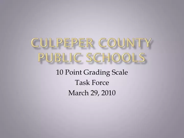 culpeper county public schools