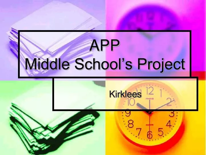 app middle school s project
