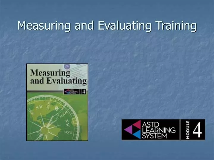 measuring and evaluating training