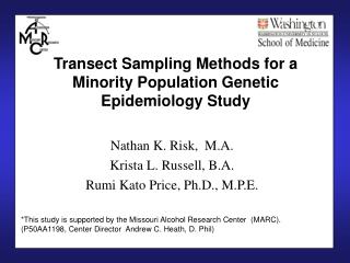 Transect Sampling Methods for a Minority Population Genetic Epidemiology Study