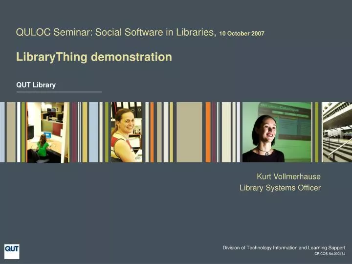 quloc seminar social software in libraries 10 october 2007 librarything demonstration