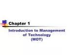 Introduction to Management of Technology (MOT) - slide 1
