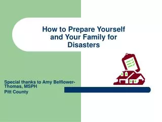 How to Prepare Yourself and Your Family for Disasters
