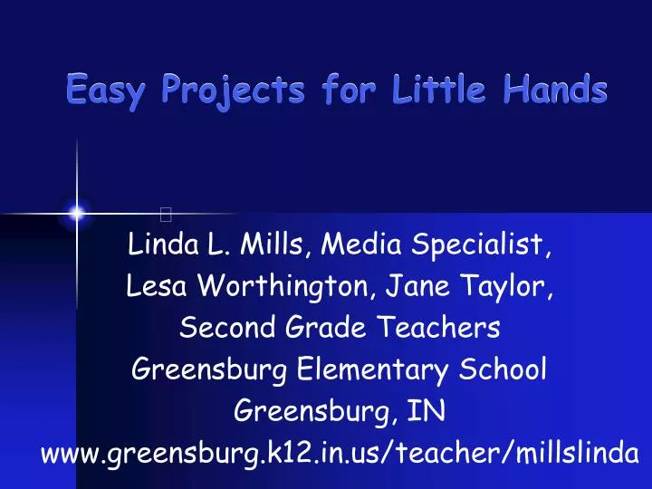 easy projects for little hands