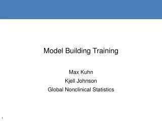 Model Building Training